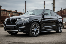 Бокові пороги Bosphore Black (2 шт., Алюміній) BMW X4 F26 2014-2018 рр.