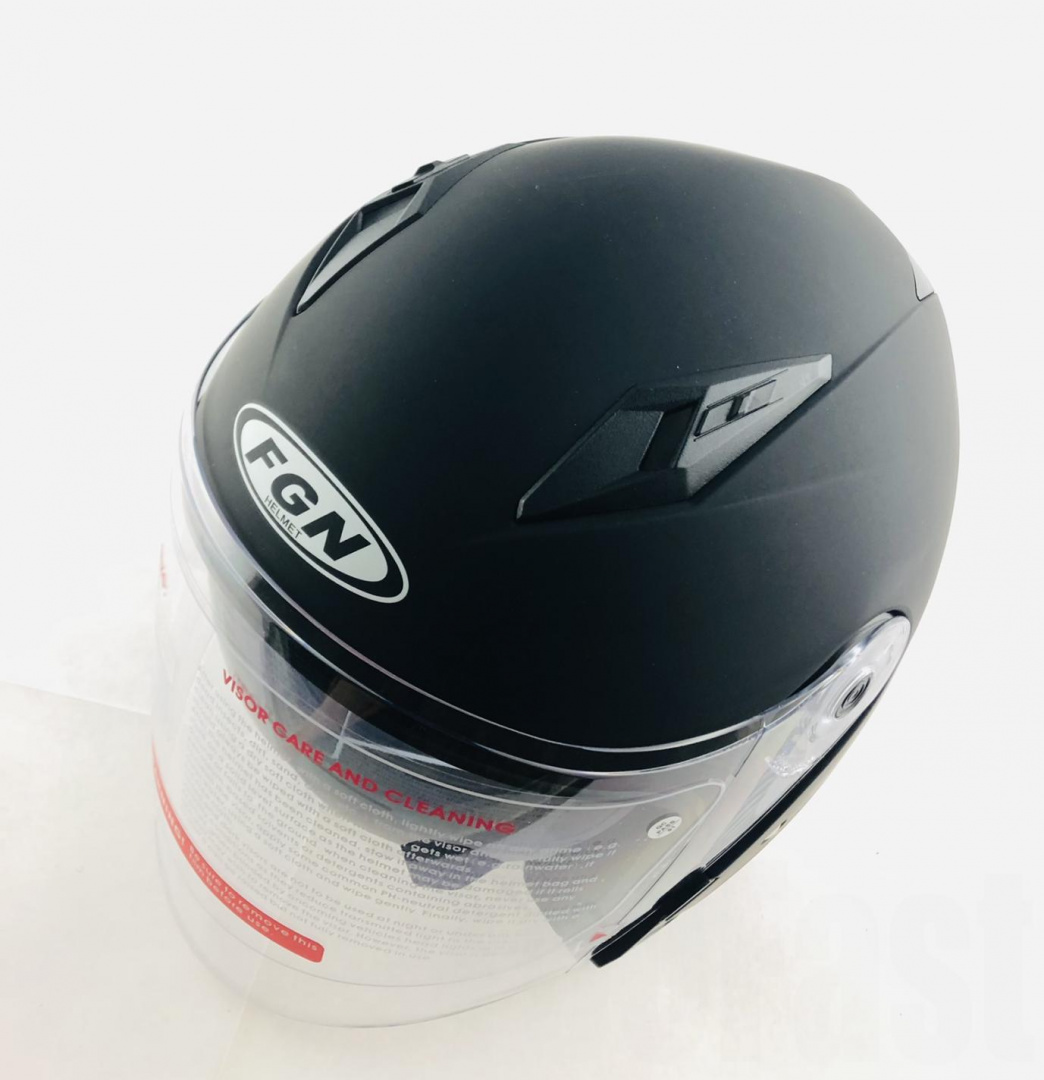 Шлем открытый   (mod:XX) (size:XL,черный матовый)   FGN