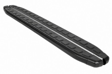 Бокові пороги Fullmond Black (2 шт, алюм) Volkswagen Touareg 2002-2010 рр.