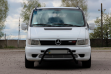 Кенгурятник WT022 Black (нерж.) Mercedes Vito W638 1996-2003 рр.