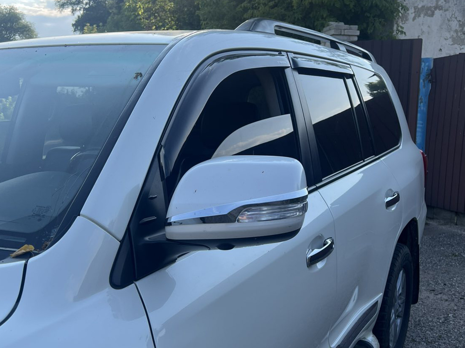 Смужки на дзеркала (2 шт, хром) для Toyota Land Cruiser Prado 150 2009-2023 рр
