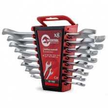 Набор ключей рожковых 8 шт, 6-22 мм CrV