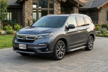 Бокові пороги Allmond Grey (2 шт., Алюміній) Honda Pilot 2015-2022 рр.
