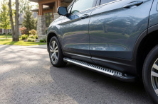 Бокові пороги Line (2 шт., Алюміній) Honda Pilot 2015-2022 рр.