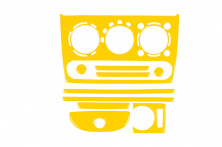 Накладки на панель (жовтий колір) Opel Tigra 1994-2001 рр.