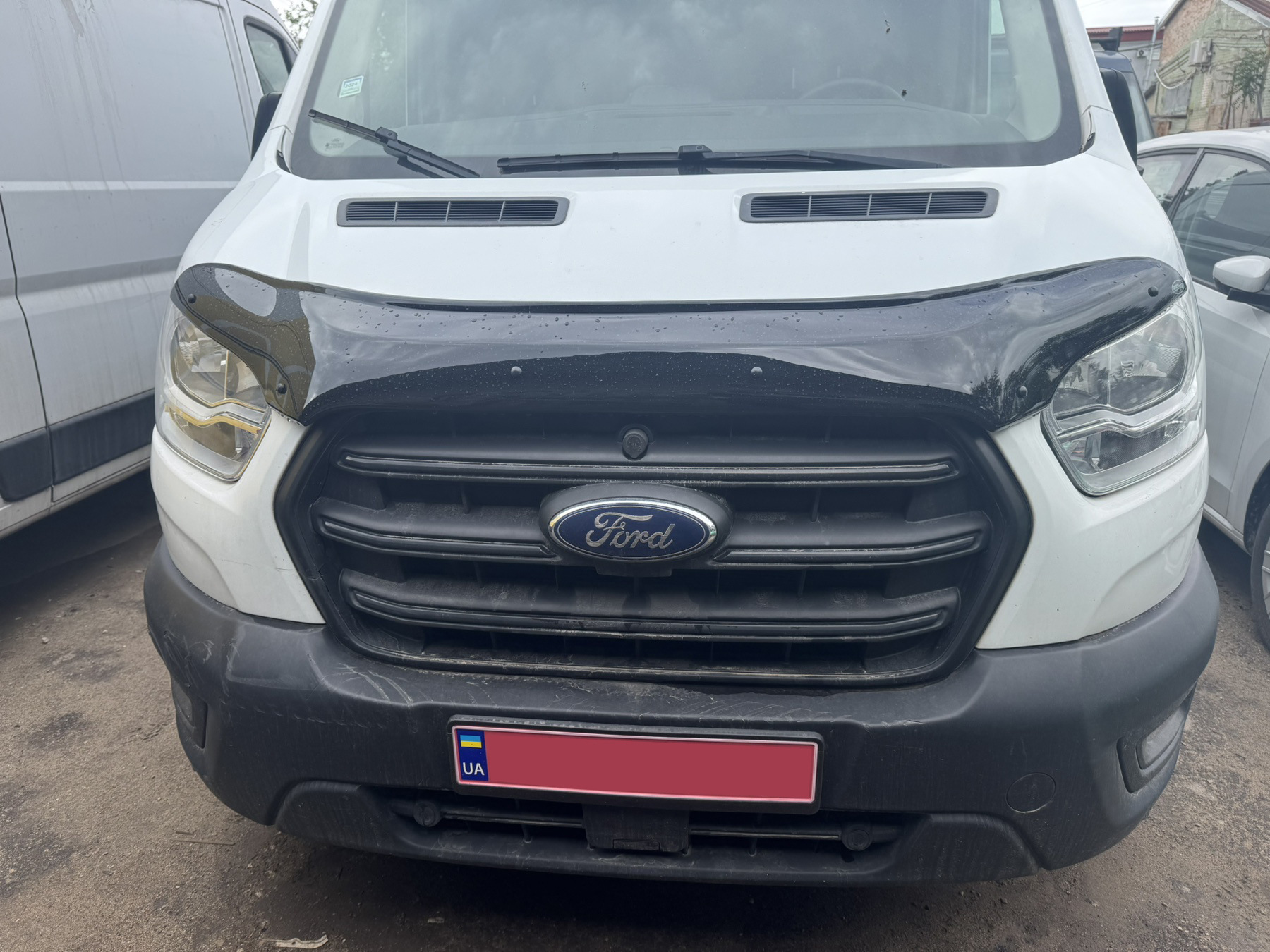 Дефлектор капота EuroCap (2019-2025) для Ford Transit 2014- рр