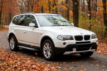 Бокові пороги Allmond Grey (2 шт., Алюміній) BMW X3 E83 2003-2010 рр.