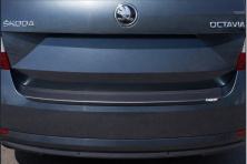 Накладка на задній бампер EuroCap (SD, ABS) Skoda Octavia III A7 2013-2019 рр.
