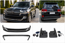 Комплект обвісів 2016-2021 (Executive 2019) Чорний колір для Toyota Land Cruiser 200 рр