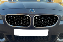 Ніздрі Diamond Silver (хром окантовка) BMW 5 серія F10/F11 2010-2016 рр.