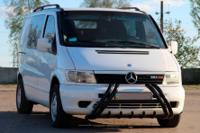 Кенгурятник Kelebek WT011 Black (нерж.) Mercedes Vito W638 1996-2003 рр.