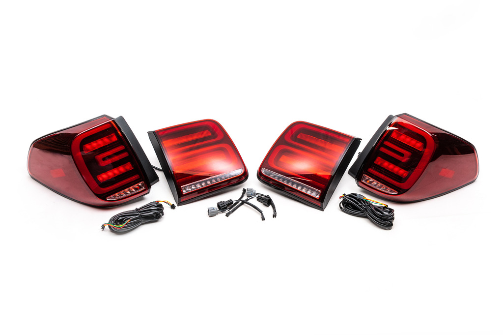 Задні LED ліхтарі (RED-Sequential) для Nissan Patrol Y62 2010-2024 рр