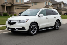 Бокові пороги Tayga Grey (2 шт., Алюміній) Acura MDX 2013-2020 рр.
