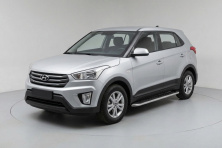 Бокові пороги Maydos V1 (2 шт., Алюміній) Hyundai Creta 2014-2020 рр.