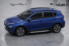 Бокові пороги Line (2 шт., Алюміній) Hyundai Bayon 2021- рр.