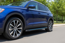Бокові пороги Maya Blue (2 шт., Алюміній) Acura MDX 2013-2020 рр.