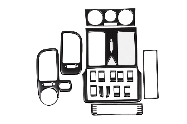 Накладки на панель (1999-2001) Чорний для Volkswagen Polo рр