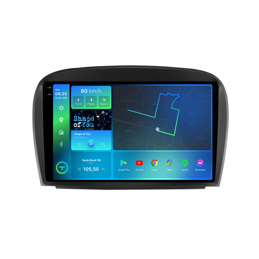 Штатна магнітола Torssen 2K Mercedes SL W230 04-11 FL9 4+64Gb 4G Carplay DSP