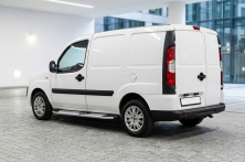 Бокові пороги Mevsim Grey (2 шт., Алюміній) Fiat Doblo I 2001-2005 рр.