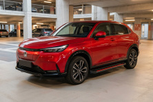 Бокові пороги Maya Red (2 шт., Алюміній) Honda HR-V 2021- рр.