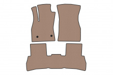 Гумові килимки Carsuit V2 (2010-2015, Бежевий) Fiat Doblo II 2010-2022 рр.
