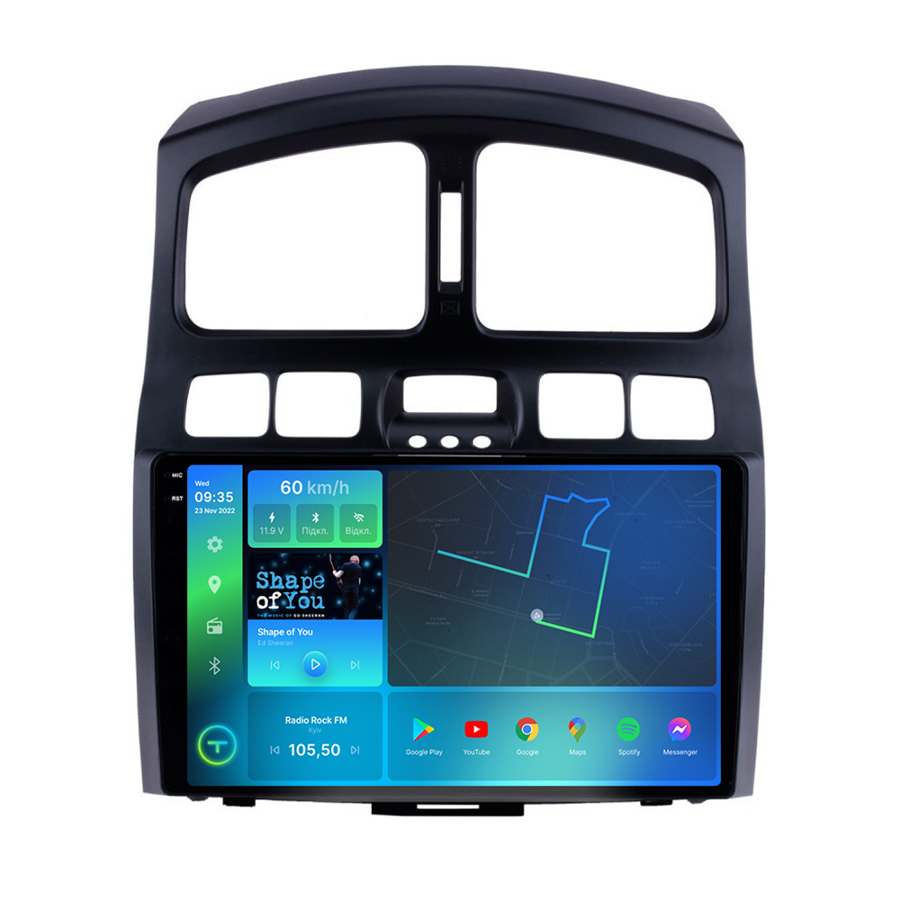 Штатна магнітола Torssen 2K Hyundai Santa Fe 00-12 / Jac S1 07-13 F98256 4G Carplay DSP