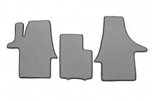 Килимки EVA (сірі, передні, для 2 + 1) Volkswagen T5 Caravelle 2004-2010 рр.