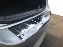 Накладка на задній бампер Carmos (SW, нерж) Volkswagen Passat B7 2012-2015 рр.
