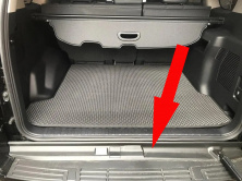 Накладка заднього порогу (ABS) Toyota Land Cruiser Prado 150 2009-2023 рр.
