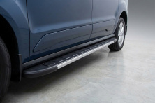 Бокові пороги Duru (2 шт., Алюміній) Стандартна база Volkswagen Caddy 2020- рр.