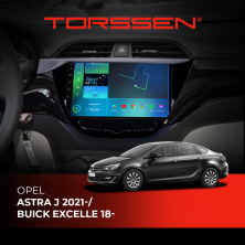 Штатна магнітола Torssen Opel Astra J 2021-/Buick Excelle 18- F9464 4G