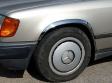 Накладки на арки 1985-1989 (4 шт, нерж) Mercedes E-сlass W124 1984-1997 рр.