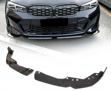 Передня Lip накладка DPT V-2 (для 2022+, M Technic, чорний глянець) BMW 3 серія G20/G21 2018- рр.