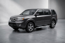 Бокові пороги Mevsim Grey (2 шт., Алюміній) Honda Pilot 2008-2015 рр.