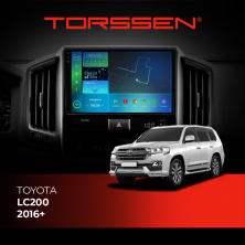 Штатна магнітола Torssen 2K Toyota LC200 2016+ F9432 4G Carplay DSP