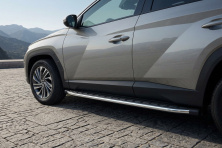 Бокові пороги Fullmond (2 шт., Алюміній) Hyundai Tucson NX4 2021- рр.