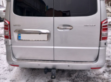 Накладки на стопи (2 шт., пласт) Mercedes Vito/V-class W447 2014- рр.