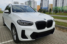 Ніздрі 1 Bar (2021+, чорний матовий) BMW X3 G01 2018- рр.