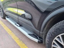 Бокові пороги Mevsim Grey (2 шт., Алюміній) Audi Q5 2017-2025 рр.