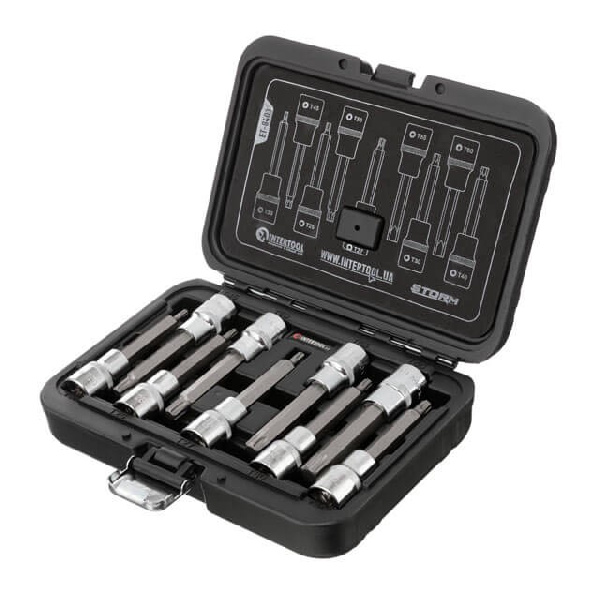 Набор бит TORX 1/2 T20-T60, 100мм, S2, STORM