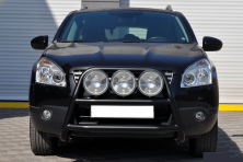 Кенгурятник WT018 Black (нерж.) Nissan Qashqai 2007-2010 рр.