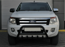 Передній захист WT003 Black (нерж.) Ford Ranger 2011-2022 рр.