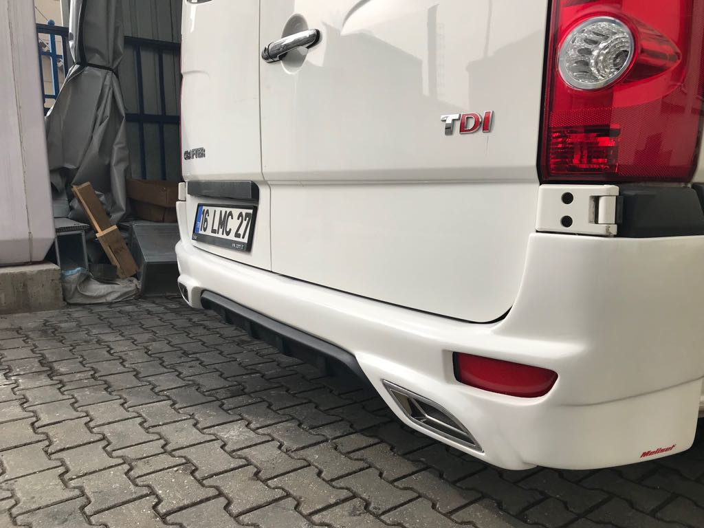Накладка на задній бампер V2 (під фарбування) для Mercedes Sprinter W906 2006-2018 рр