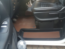 Килимки на пороги (3 шт, EVA, цегляні) Mercedes Vito/V-class W447 2014- рр.
