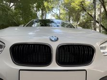 Ніздрі M-Look (2015-2019, чорний глянець з хром окантовкою) BMW 1 серія F20/F21 2011-2019 рр.