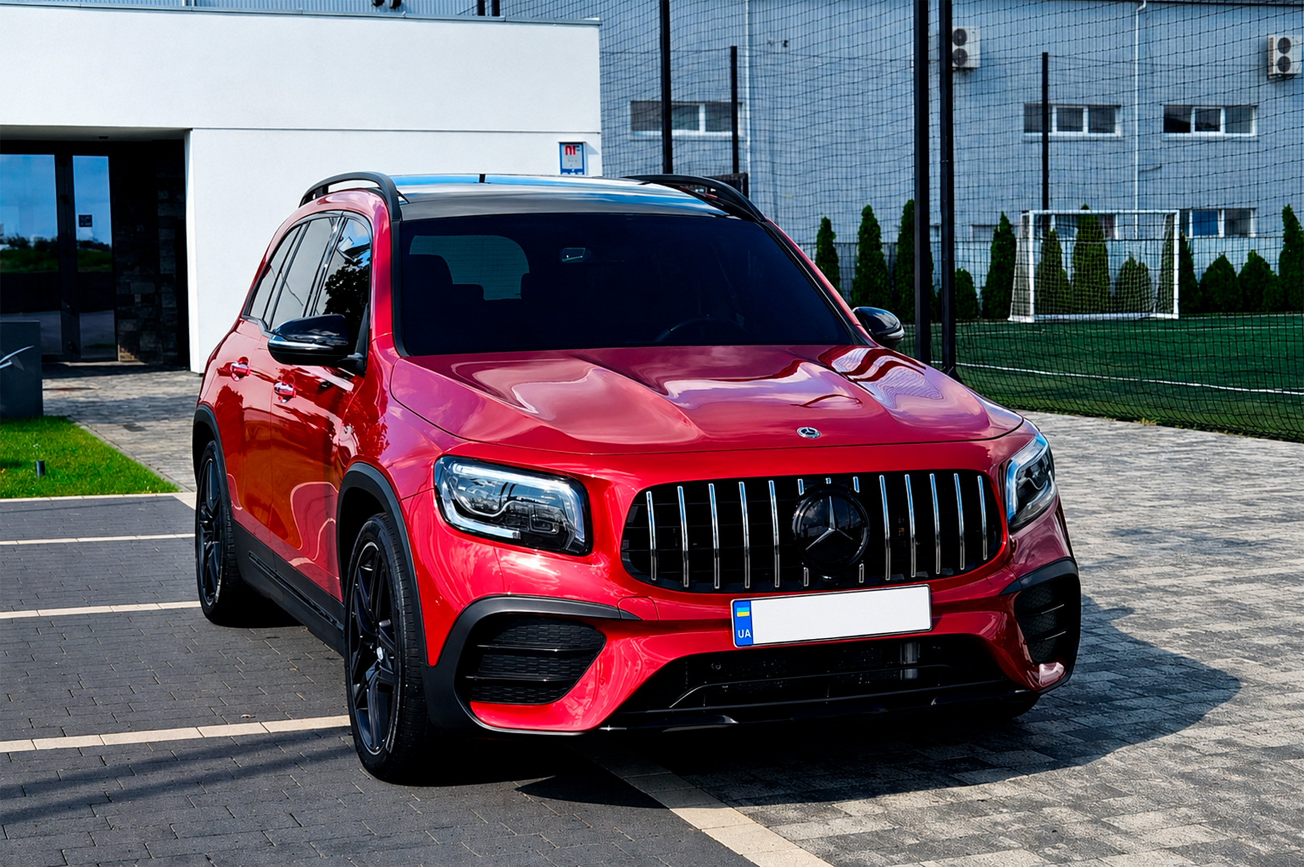 Передня решітка Panamericana GT (для AMG-Line 2019-2023) Без місця під камеру для Mercedes GLB X247 2019- рр