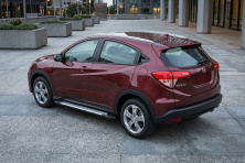 Бокові пороги Allmond Grey (2 шт., Алюміній) Honda HR-V 2014-2021 рр.