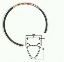 Обод велосипедный 20 (под 36 спиц, алюминий) крашенный VERE