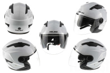 Шлем открытый   (mod:DH958) (size:XL, белый)   HELMO
