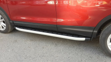 Бокові пороги Fullmond (2 шт., алюм.) Nissan Qashqai 2014-2021 рр.